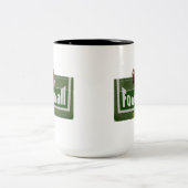 Tasse 2 Couleurs Conception de football (Centre)