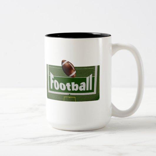 Tasse 2 Couleurs Conception de football (Droit)