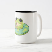 Tasse 2 Couleurs Conception de grenouille chibi mignonne journée d' (Devant droit)
