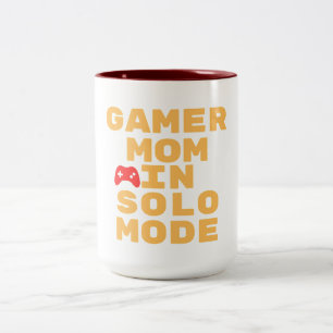 Tasse 2 Couleurs Conception de jeu en mode solo pour maman joueuse