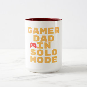 Tasse 2 Couleurs Conception de jeu en mode solo pour papa joueur