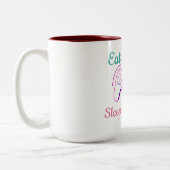 Tasse 2 Couleurs Conception de jeu néon personnalisable (Gauche)