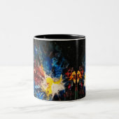 Tasse 2 Couleurs Conception de l'"effet papillon" de la pièce (Centre)