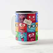 Tasse 2 Couleurs Conception de la bande à partir d'expressions mult (Devant gauche)