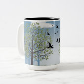 Tasse 2 Couleurs Conception de la motte naturelle, (Devant gauche)