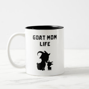 Tasse 2 Couleurs Conception de la vie de maman chèvre amoureuse des