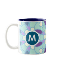 Conception de lettre de monogramme de mandala flor