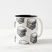 Tasse 2 Couleurs "Conception de livres" (Devant droit)