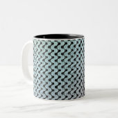 Tasse 2 Couleurs Conception de motif numérique abstrait moderne 124 (Devant gauche)