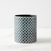 Tasse 2 Couleurs Conception de motif numérique abstrait moderne 124 (Centre)
