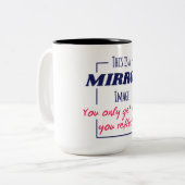 Tasse 2 Couleurs Conception de motivation Mentalité de réflexion da (Devant gauche)