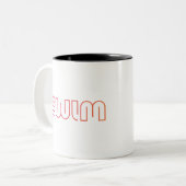 Tasse 2 Couleurs Conception de natation amusante (Devant gauche)