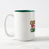Tasse 2 Couleurs Conception de Noël Cosy (Gauche)