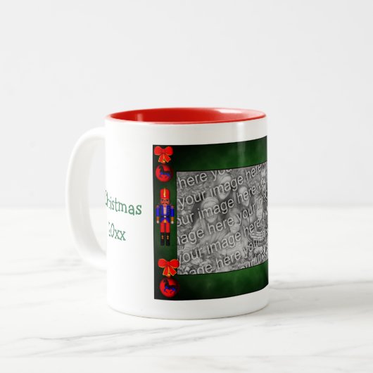 Tasse 2 Couleurs Conception de Nutcracker (Devant gauche)