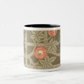 Tasse 2 Couleurs Conception de papier peint de treillis avec un (Centre)