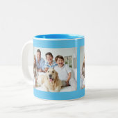 Tasse 2 Couleurs Conception de photo de famille (Devant gauche)