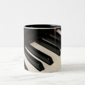 Tasse 2 Couleurs Conception de piano cool (Centre)