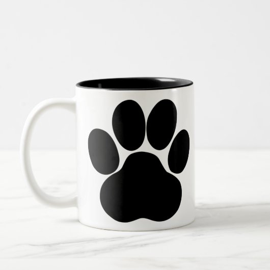 Tasse 2 Couleurs Conception de pieds de panda (Gauche)