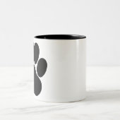 Tasse 2 Couleurs Conception de pieds de panda (Centre)
