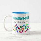 Tasse 2 Couleurs Conception "de pilules heureuses" de pharmacie (Gauche)