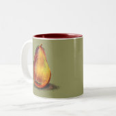 Tasse 2 Couleurs Conception de poire (Devant gauche)