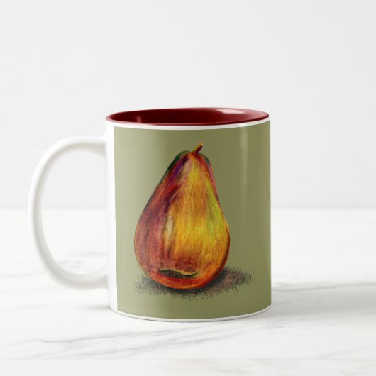 Tasse 2 Couleurs Conception de poire (Gauche)