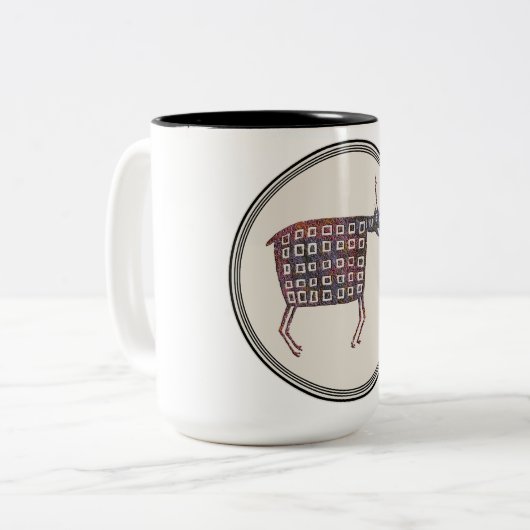 Tasse 2 Couleurs Conception de poterie Mimbres (Devant gauche)