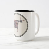 Tasse 2 Couleurs Conception de poterie Mimbres (Devant droit)