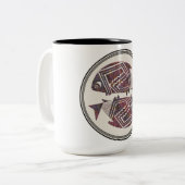 Tasse 2 Couleurs Conception de poterie Mimbres (Devant gauche)