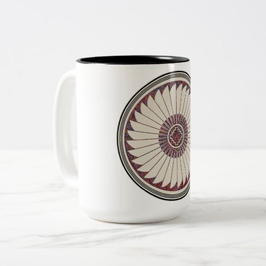 Tasse 2 Couleurs Conception de poterie Mimbres (Devant gauche)