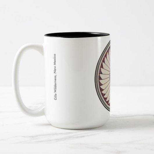 Tasse 2 Couleurs Conception de poterie Mimbres (Gauche)