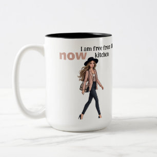 Tasse 2 Couleurs conception de tablier de cuisine POD