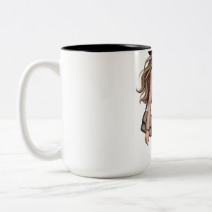 Tasse 2 Couleurs conception de tablier de cuisine POD