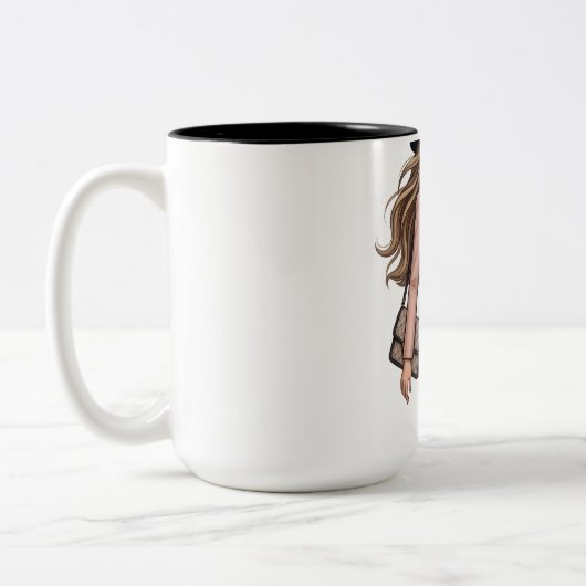 Tasse 2 Couleurs conception de tablier de cuisine POD (Gauche)