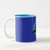 Tasse 2 Couleurs Conception de tête de requin Ocean Splash – Graphi (Gauche)
