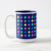 Tasse 2 Couleurs Conception de vaisselle à points géométriques colo (Gauche)
