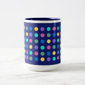 Tasse 2 Couleurs Conception de vaisselle à points géométriques colo (Centre)