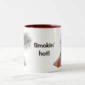 Tasse 2 Couleurs Conception de volcan chaud Smokin (Centre)