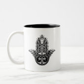 Tasse 2 Couleurs Conception décorative de Hamsa (Gauche)