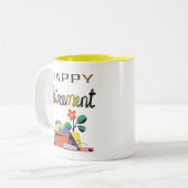 Tasse 2 Couleurs Conception des célébrations de retraite (Devant gauche)