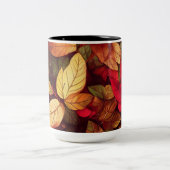 Tasse 2 Couleurs Conception des feuilles automnales (Centre)