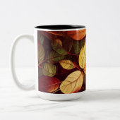 Tasse 2 Couleurs Conception des feuilles automnales (Gauche)
