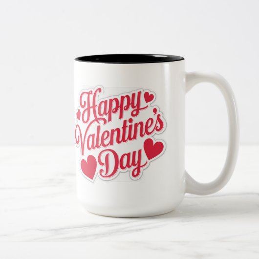 Tasse 2 Couleurs "Conception des voeux Heureuses Saintes-Valentin (Droit)