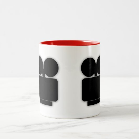 TASSE 2 COULEURS  CONCEPTION D'ICÔNES DE FILMS CLASSIQUES (Centre)