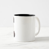 Tasse 2 Couleurs conception d'illustration de panda (Devant droit)