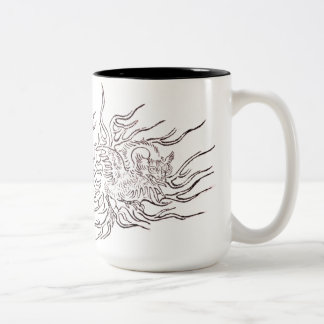 Tasse 2 Couleurs Conception d'oiseau errant Yokai japonais