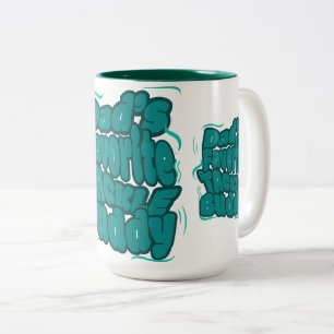 Tasse 2 Couleurs Conception drôle de pêche préférée de papa