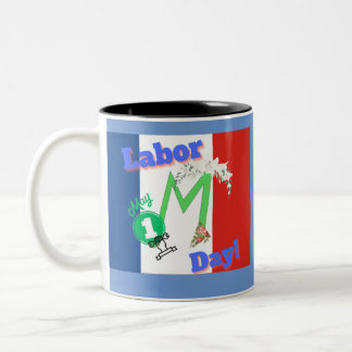 Tasse 2 Couleurs Conception du thème de la Fête du Travail en Franc