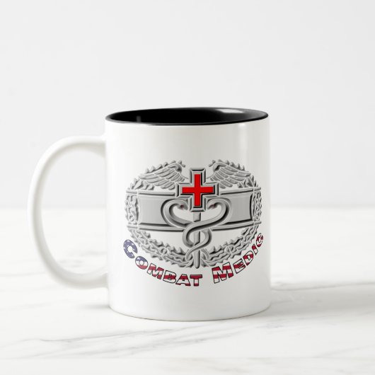 Tasse 2 Couleurs Conception d'un insigne de médaille de combat spéc (Gauche)