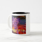 Tasse 2 Couleurs Conception époustouflante de feu de dragon (Devant gauche)